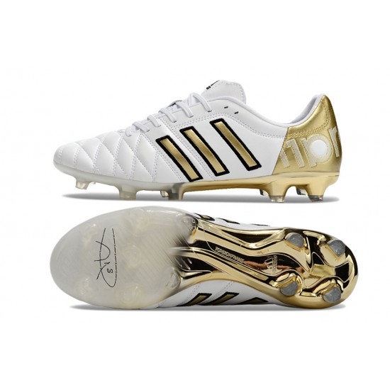 Adidas Adipure 11 PRO X PD25 TRX FG White/Gold/Black Football Boots & Shoes