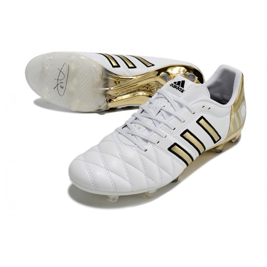 Adidas Adipure 11 PRO X PD25 TRX FG White/Gold/Black Football Boots & Shoes