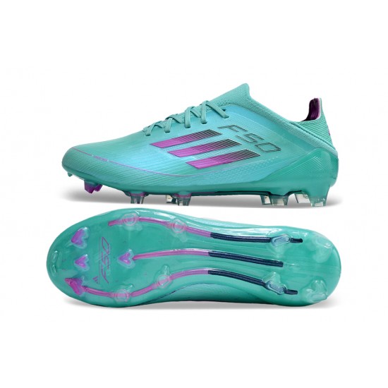 Adidas F50 FG Football Boots & Shoes Green Purple