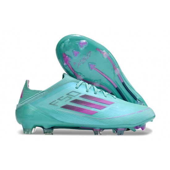 Adidas F50 FG Football Boots & Shoes Green Purple