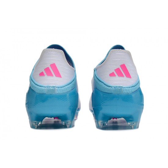 Adidas F50 FG Football Boots & Shoes Ltblue Grey Pink