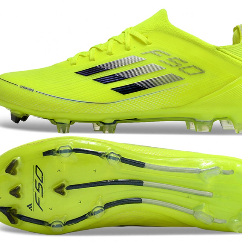 Adidas F50 FG Football Boots & Shoes Yellow Black