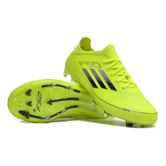 Adidas F50 FG Football Boots & Shoes Yellow Black