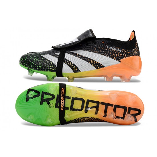 Adidas Predator Accuracy FG Boost Football Boots & Shoes Black Green White Orange