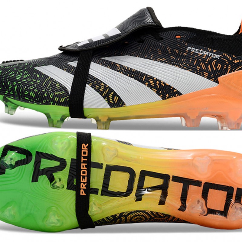 Adidas Predator Accuracy FG Boost Football Boots & Shoes Black Green White Orange