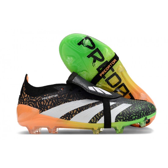 Adidas Predator Accuracy FG Boost Football Boots & Shoes Black Green White Orange