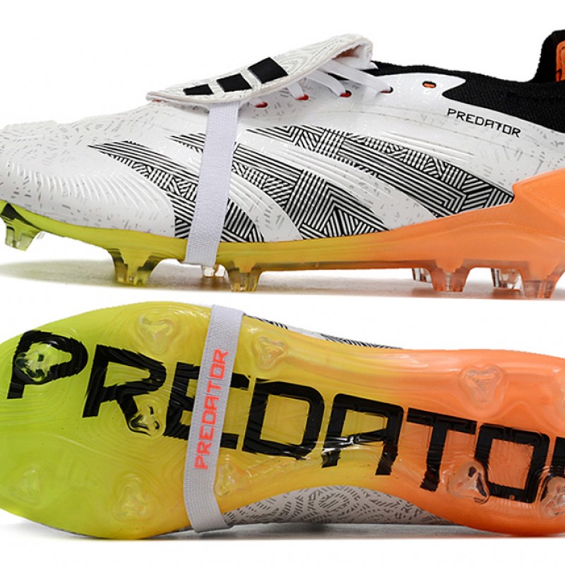 Adidas Predator Accuracy FG Boost Football Boots & Shoes Black White Yellow