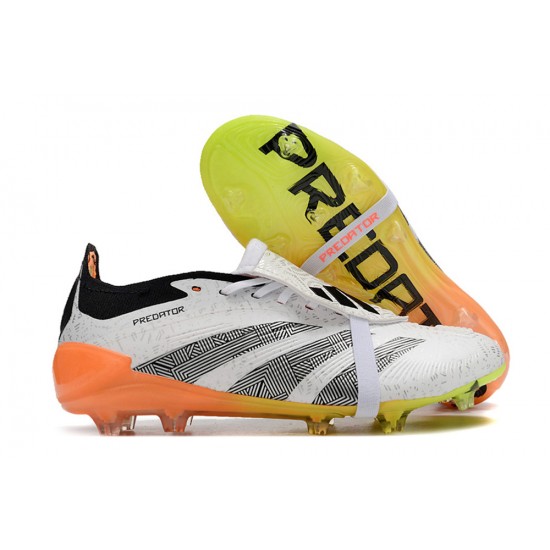 Adidas Predator Accuracy FG Boost Football Boots & Shoes Black White Yellow