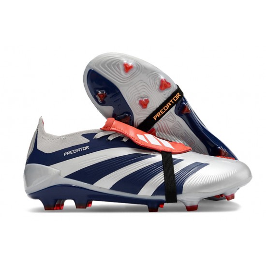 Adidas Predator Accuracy FG Boost Football Boots & Shoes Deep Blue Grey Red