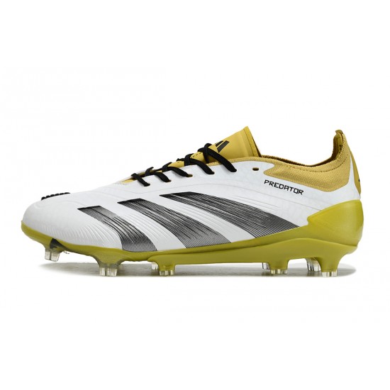 Adidas Predator Accuracy FG Boost Football Boots & Shoes Olive Black White