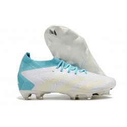 Adidas Predator Accuracy FG Boost Football Boots & Shoes White Ltblue 