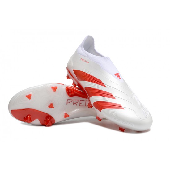 Adidas Predator Accuracy FG Boost Football Boots & Shoes White Red