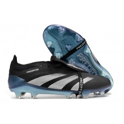 Adidas Predator Accuracy FG Low Football Boots & Shoes Black Silver Blue 