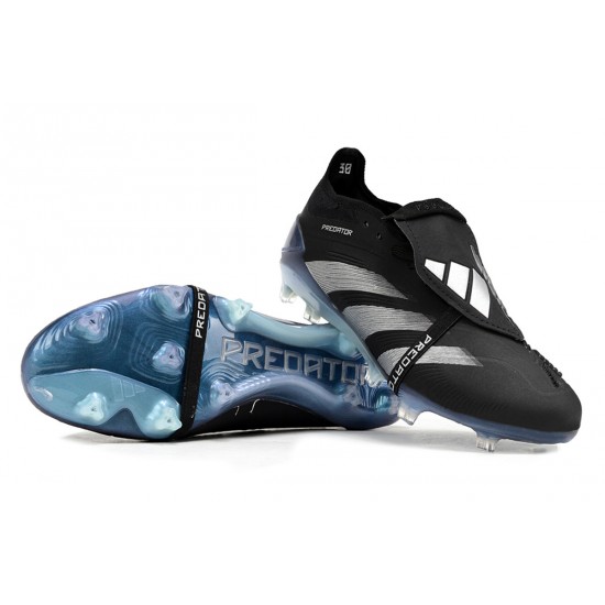 Adidas Predator Accuracy FG Low Football Boots & Shoes Black Silver Blue