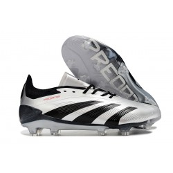 Adidas Predator Accuracy FG Low Football Boots & Shoes Black Silver 