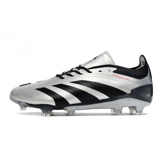 Adidas Predator Accuracy FG Low Football Boots & Shoes Black Silver