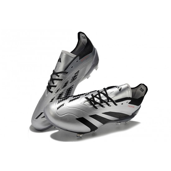 Adidas Predator Accuracy FG Low Football Boots & Shoes Black Silver