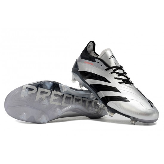 Adidas Predator Accuracy FG Low Football Boots & Shoes Black Silver