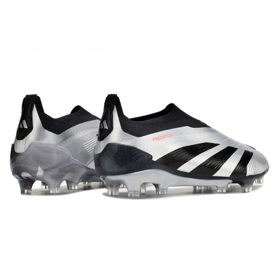 Adidas Predator Accuracy FG Low Football Boots & Shoes Silver Black