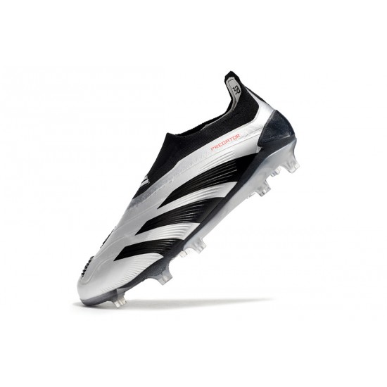 Adidas Predator Accuracy FG Low Football Boots & Shoes Silver Black