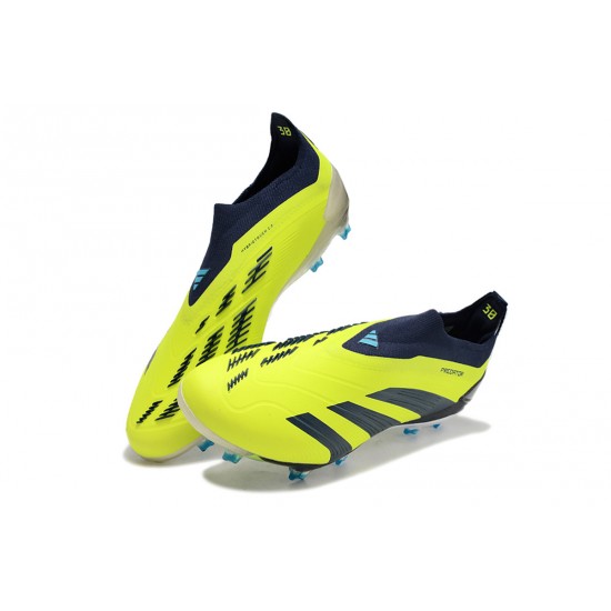 Adidas Predator Accuracy FG Low Football Boots & Shoes Yellow Blue