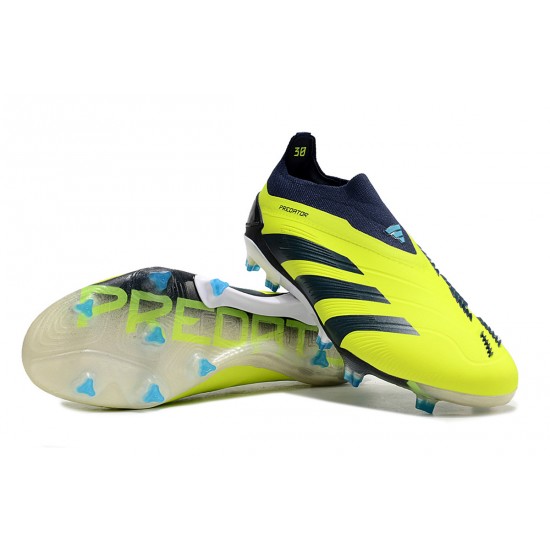 Adidas Predator Accuracy FG Low Football Boots & Shoes Yellow Blue