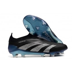 Adidas Predator Accuracy FG Football Boots & Shoes Black Blue Silver 