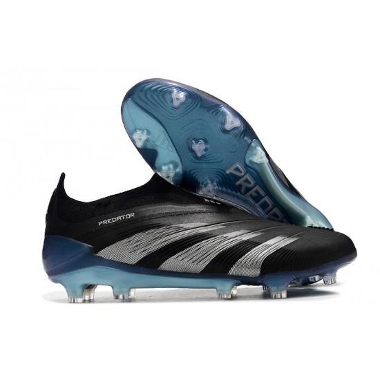 Adidas Predator Accuracy FG Football Boots & Shoes Black Blue Silver