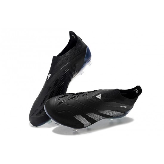 Adidas Predator Accuracy FG Football Boots & Shoes Black Blue Silver