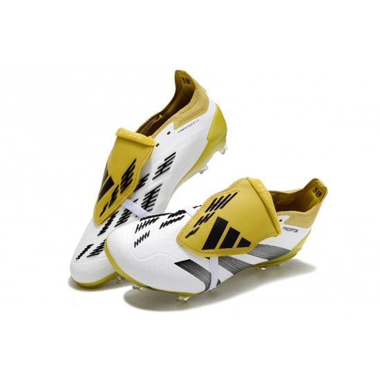 Adidas Predator Accuracy FG Football Boots & Shoes Black White Olive