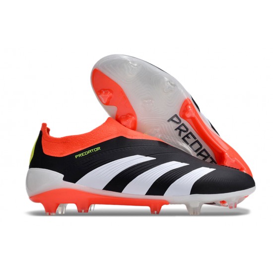 Adidas Predator Accuracy FG Football Boots & Shoes Black White Orange