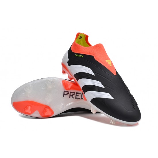 Adidas Predator Accuracy FG Football Boots & Shoes Black White Orange