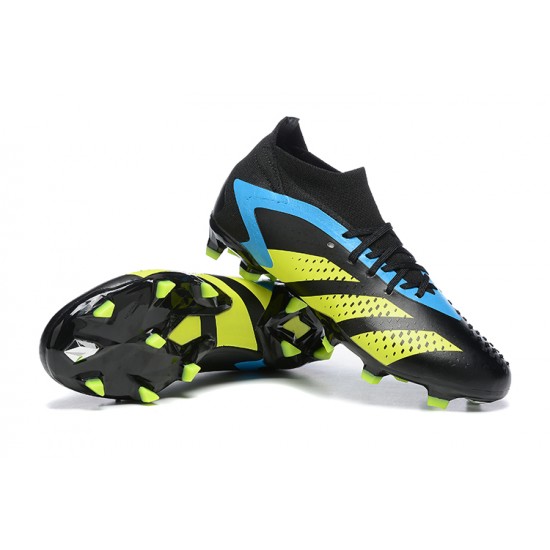 Adidas Predator Accuracy FG Football Boots & Shoes Black Yellow Blue