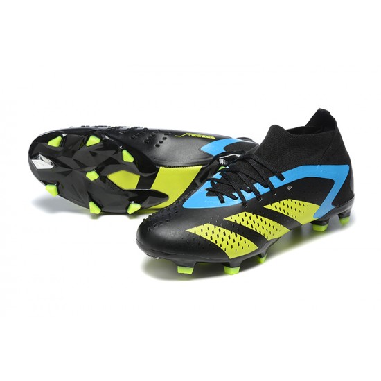 Adidas Predator Accuracy FG Football Boots & Shoes Black Yellow Blue