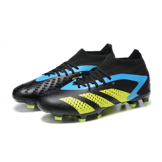 Adidas Predator Accuracy FG Football Boots & Shoes Black Yellow Blue