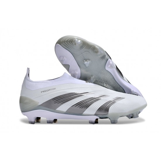 Adidas Predator Accuracy FG Football Boots & Shoes Grey White