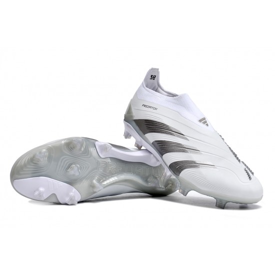 Adidas Predator Accuracy FG Football Boots & Shoes Grey White