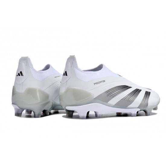 Adidas Predator Accuracy FG Football Boots & Shoes Grey White