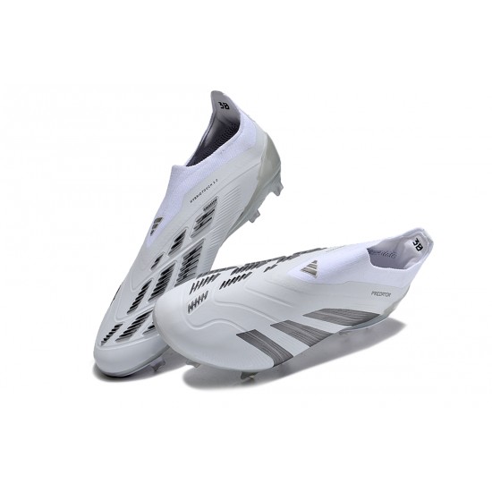 Adidas Predator Accuracy FG Football Boots & Shoes Grey White