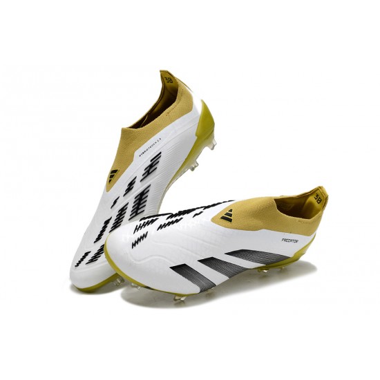 Adidas Predator Accuracy FG Football Boots & Shoes Olive White Black