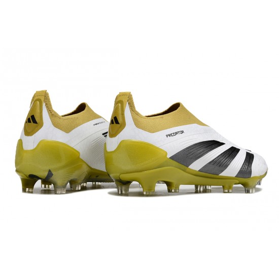 Adidas Predator Accuracy FG Football Boots & Shoes Olive White Black