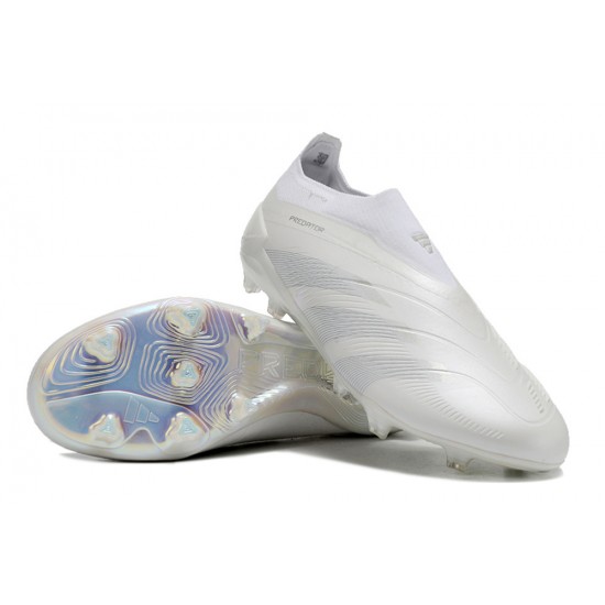 Adidas Predator Accuracy FG Football Boots & Shoes White Beige