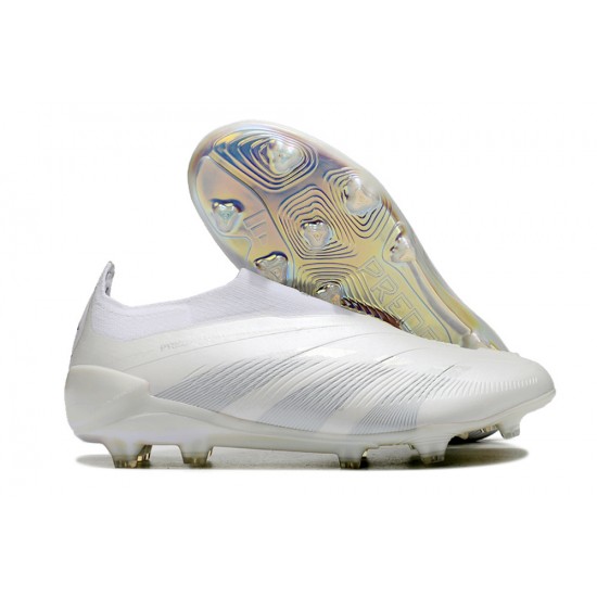 Adidas Predator Accuracy FG Football Boots & Shoes White Beige