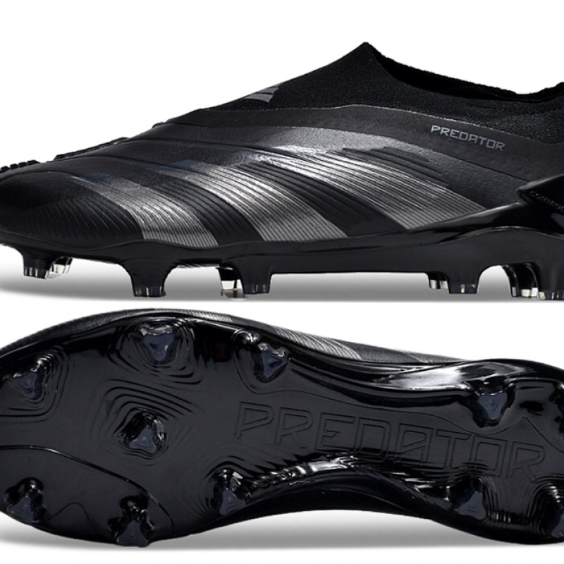 Adidas Predator Elite Laceless Boost FG All-Black Low Football Boots & Shoes