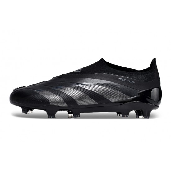 Adidas Predator Elite Laceless Boost FG All-Black Low Football Boots & Shoes