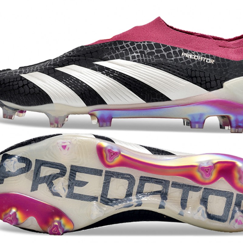 Adidas Predator Elite Laceless Boost FG Beige/Black Win-Red Low Football Boots & Shoes