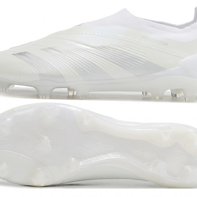 Adidas Predator Elite Laceless Boost FG Beige/Silver Low Football Boots & Shoes