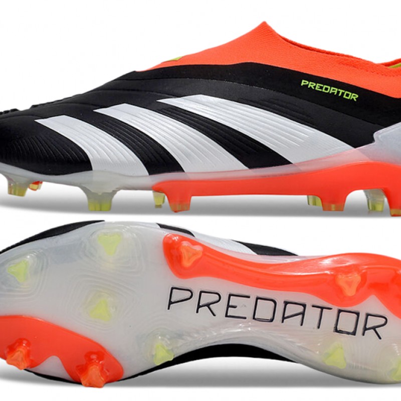 Adidas Predator Elite Laceless Boost FG Grey/Black/Orange Low Football Boots & Shoes