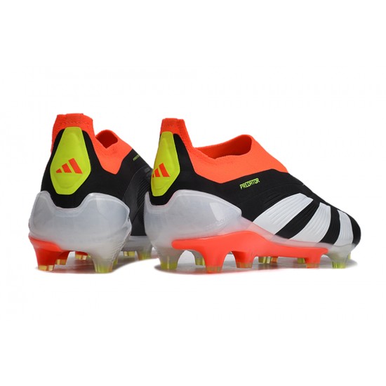 Adidas Predator Elite Laceless Boost FG Grey/Black/Orange Low Football Boots & Shoes