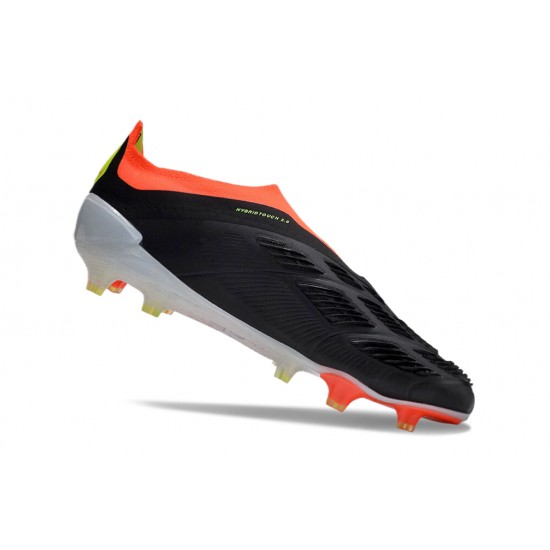 Adidas Predator Elite Laceless Boost FG Grey/Black/Orange Low Football Boots & Shoes